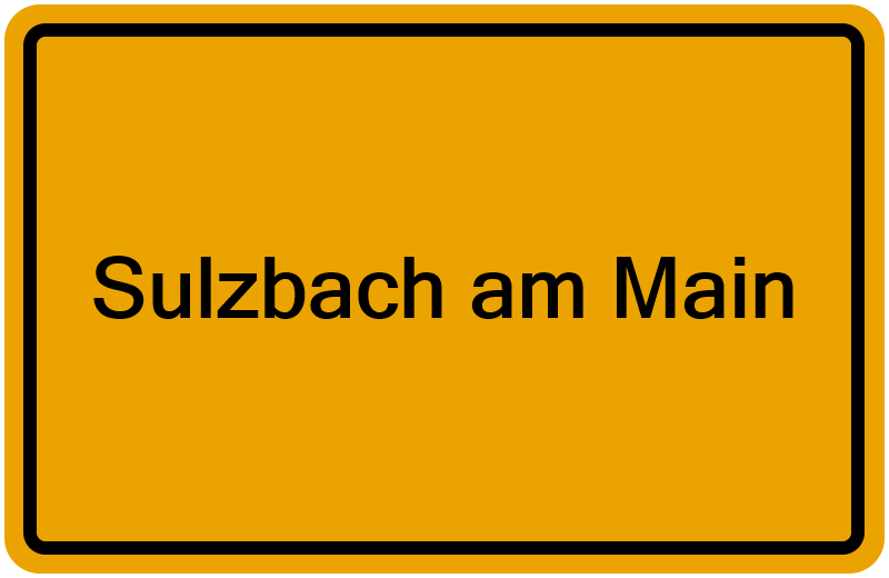 Handelsregisterauszug Sulzbach am Main